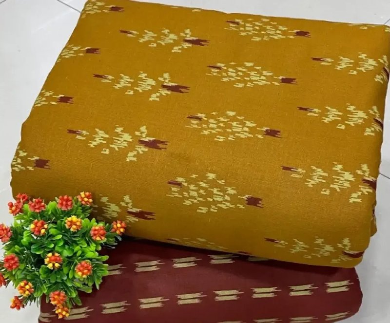 Stylish Fancy Pure Soft Jaipuri Cotton Printed Unstitched Dress Material Top With Bottom Wear Set For Women