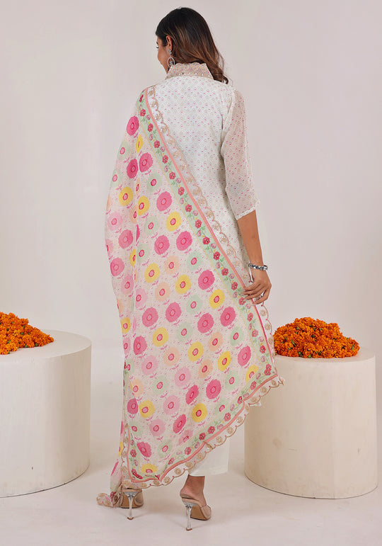 Fancy Cotton Unstitched Dress Material For Women