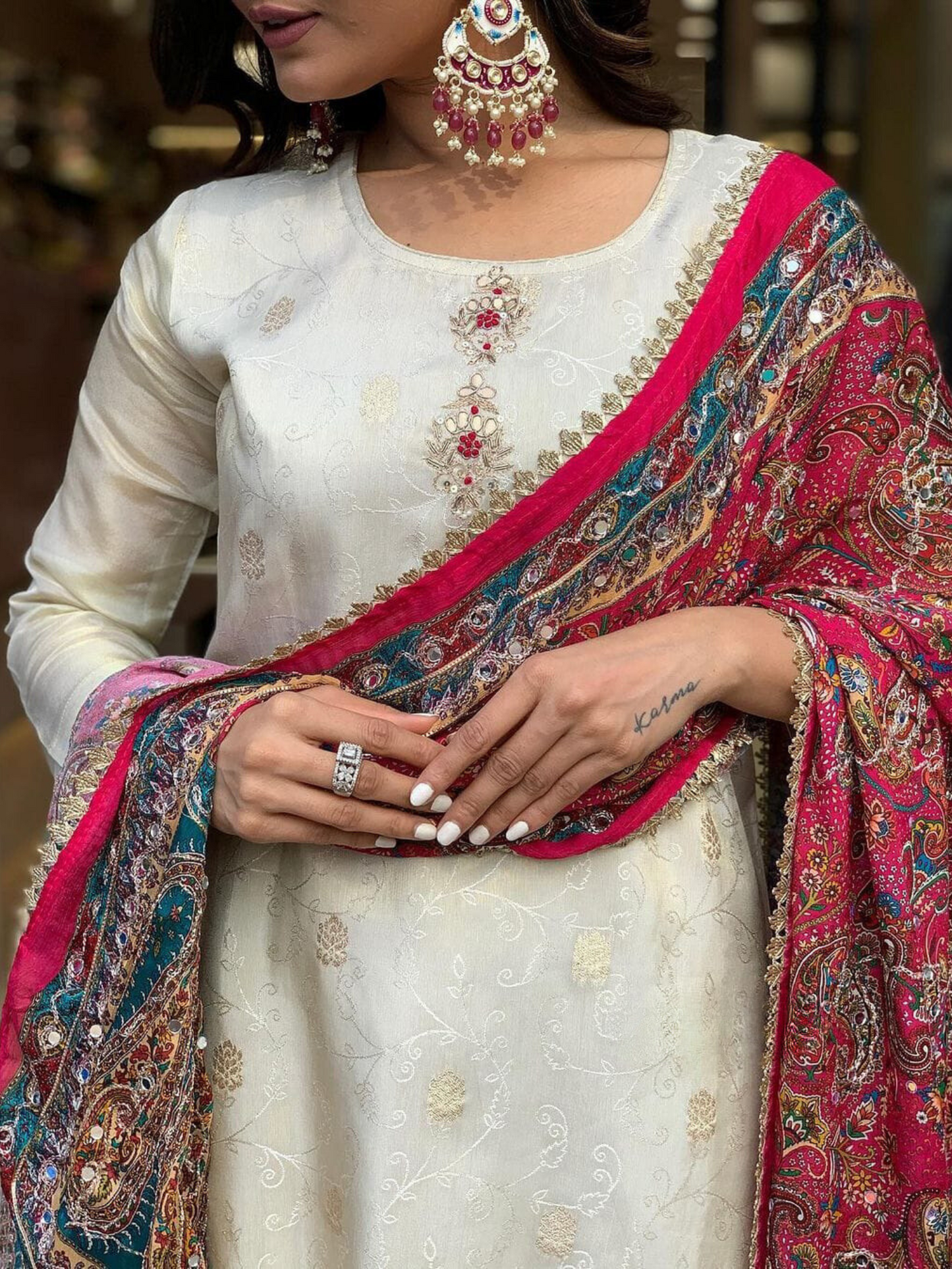 Beautiful Designer Summer Special Heavy Dhola Silk Salwar Suit