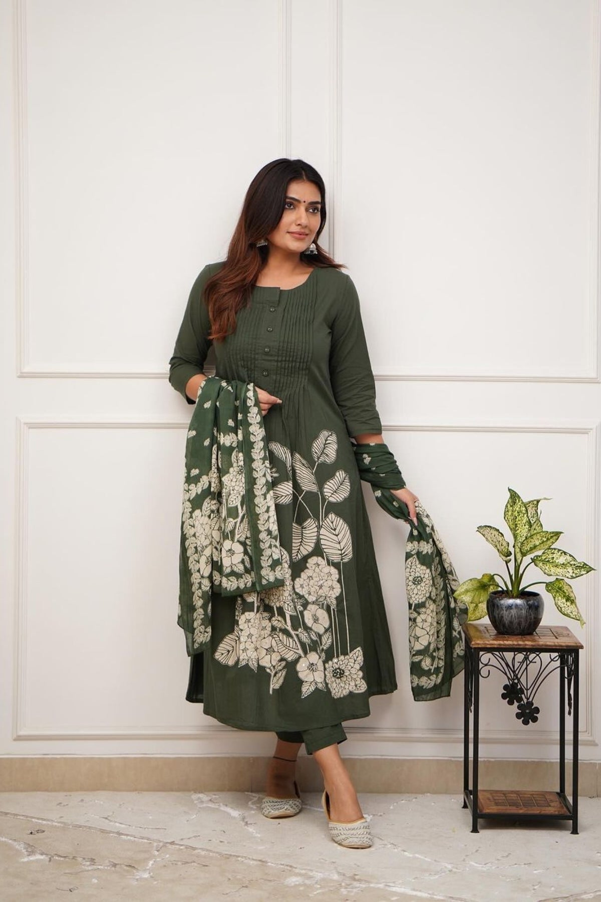 Summer Chic Pure Cotton Kurta Set with Pants & Dupatta