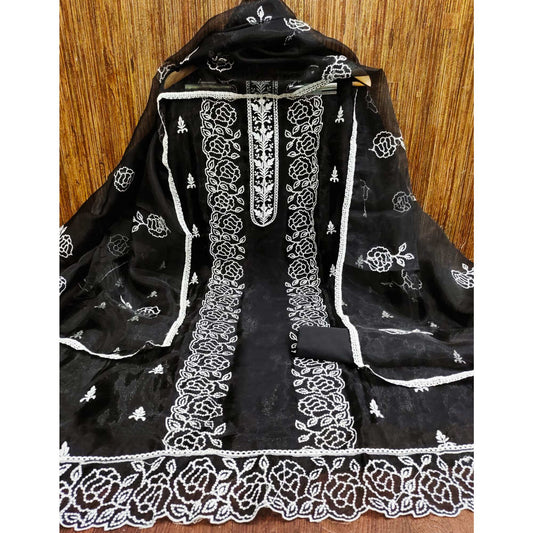 Women's Exclusive Floral Embroidered Dress Material