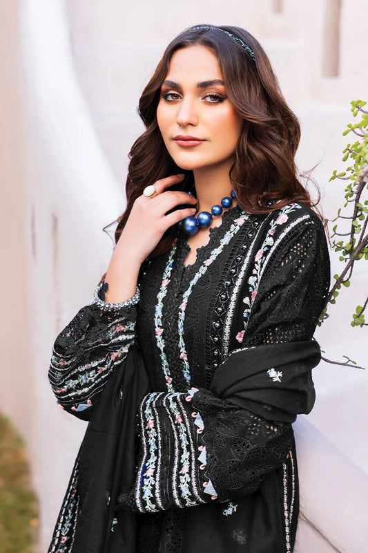 Women Stylish Georgette Embroidered Semi Stitched Dress Material with Dupatta