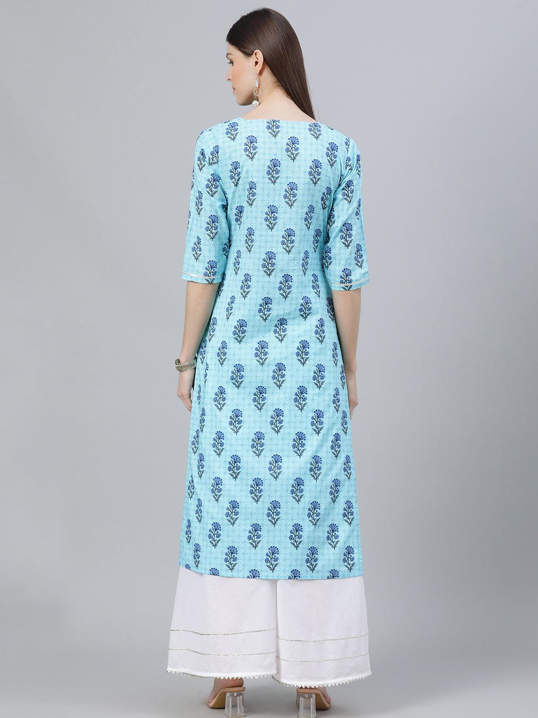 Trendy Women Rayon Casual Kurta with Bottom Set